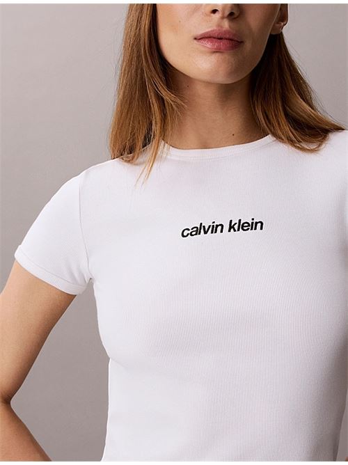 ss contur rib logo ringer tee CALVIN KLEIN JEANS | LV047G816GYAF